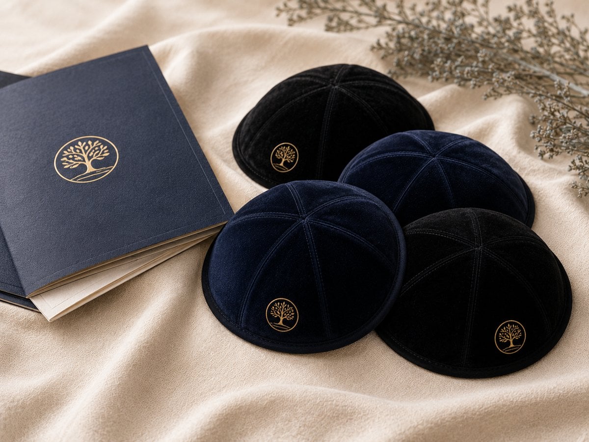 Logo kippahs for corporate events