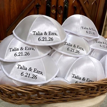 Custom printed kippahs in bulk