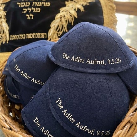 Promotional custom kippahs with company logo