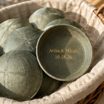 Raw Silk Kippahs