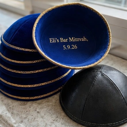 Velvet & Leather Kippahs